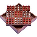 Sudoku - Steckspiel - Denkspiel - Knobelspiel - Geduldspiel - Brettspiel aus Holz mit Zahlen-Steckern