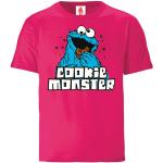 Pinke Logoshirt Sesamstraße Krümelmonster Bio Nachhaltige Kinder T-Shirts aus Baumwolle Größe 164 
