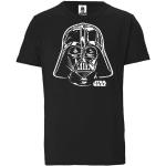 Schwarze Logoshirt Star Wars Darth Vader Bio Nachhaltige T-Shirts aus Baumwolle für Damen Größe XS 