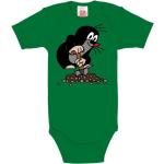 Reduzierte Grüne Logoshirt Der kleine Maulwurf Kinderbodys für Babys 