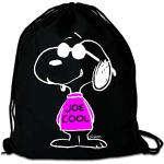Schwarze Logoshirt Die Peanuts Snoopy Turnbeutel & Sportbeutel für Herren 