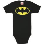 Schwarze Vintage Kurzärmelige Logoshirt Batman Kinderkurzarmbodys für Babys Größe 92 