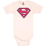Pinke Kurzärmelige Logoshirt Batman Kinderkurzarmbodys aus Baumwolle für Babys Größe 80 