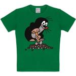 Grüne Logoshirt Der kleine Maulwurf Printed Shirts für Kinder & Druck-Shirts für Kinder mit Maus-Motiv aus Baumwolle Größe 158 