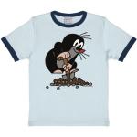 Hellblaue Logoshirt Der kleine Maulwurf Printed Shirts für Kinder & Druck-Shirts für Kinder mit Maus-Motiv aus Baumwolle Größe 158 