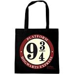 Schwarze Logoshirt Harry Potter Hogwarts Express Stofftaschen & Jutetaschen aus Baumwolle für Herren 