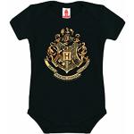 Schwarze Kurzärmelige Logoshirt Harry Potter Hogwarts Kinderkurzarmbodys für Babys Größe 80 