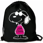 Schwarze Logoshirt Die Peanuts Snoopy Canvas-Taschen aus Canvas für Kinder 