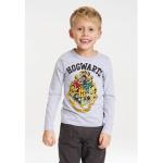 Graue Langärmelige Logoshirt Harry Potter Hogwarts Printed Shirts für Kinder & Druck-Shirts für Kinder für Jungen Größe 176 