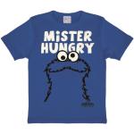 Himmelblaue Logoshirt Sesamstraße Krümelmonster Printed Shirts für Kinder & Druck-Shirts für Kinder aus Baumwolle für Jungen Größe 134 