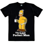 Reduzierte Schwarze Vintage Kurzärmelige Logoshirt Die Simpsons Homer Simpson T-Shirts aus Jersey für Herren Größe M 