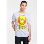 LOGOSHIRT T-Shirt »Bart - I Didn't Do It - The Simpsons« mit lustigem Print, grau