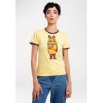 LOGOSHIRT T-Shirt Die Sendung mit der Maus - Die Maus mit lizenziertem Print, braun|gelb, gelb-braun