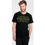 Reduzierte Schwarze Sterne Logoshirt Star Wars T-Shirts aus Baumwolle für Herren 