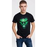 Reduzierte Schwarze Unifarbene Kurzärmelige Logoshirt Hulk T-Shirts für Herren 