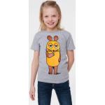 Graue Logoshirt Die Sendung mit der Maus Printed Shirts für Kinder & Druck-Shirts für Kinder mit Maus-Motiv aus Jersey für Babys Größe 176 