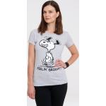 Reduzierte Logoshirt New Girl Snoopy T-Shirts enganliegend für Damen 