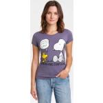 Reduzierte Logoshirt Die Peanuts Snoopy T-Shirts enganliegend für Damen 
