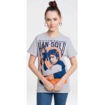 Reduzierte Graue Logoshirt Star Wars Han Solo T-Shirts für Damen 