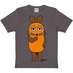 Graue Logoshirt Die Sendung mit der Maus Printed Shirts für Kinder & Druck-Shirts für Kinder mit Maus-Motiv aus Baumwolle Größe 104 