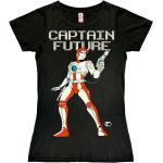 LOGOSHIRT - Wizard of Science - Captain Future - Print T-Shirt Damen, schwarz