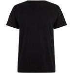 Schwarze Rundhals-Ausschnitt T-Shirts aus Baumwolle für Herren Größe 10 XL Große Größen für den für den Sommer 