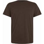 Reduzierte Schokoladenbraune Rundhals-Ausschnitt T-Shirts aus Baumwolle für Herren Größe 10 XL Große Größen für den für den Sommer 