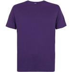 Lila Rundhals-Ausschnitt T-Shirts aus Baumwolle für Herren Größe 10 XL Große Größen für den für den Sommer 