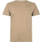 Sandfarbene Rundhals-Ausschnitt T-Shirts aus Baumwolle für Herren Größe 10 XL Große Größen für den für den Sommer 