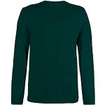 Tannengrüne Langärmelige T-Shirts aus Baumwolle für Herren Größe 8 XL Große Größen für den für den Sommer 
