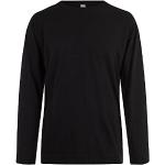 Schwarze Langärmelige T-Shirts für Herren Größe 15 XL Große Größen 