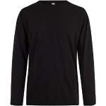 Schwarze Langärmelige T-Shirts aus Baumwolle für Herren Größe 15 XL Große Größen für den für den Sommer 