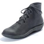 Reduzierte Anthrazitfarbene High Top Sneaker & Sneaker Boots aus Nubukleder für Damen Größe 42 