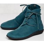 Petrolfarbene Loints of Holland Ankle Boots & Klassische Stiefeletten in Komfortweite aus Leder für Damen Größe 42 