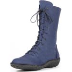 Reduzierte Blaue High Top Sneaker & Sneaker Boots mit Reißverschluss aus Denim für Damen Größe 40 