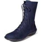 Reduzierte Blaue High Top Sneaker & Sneaker Boots mit Reißverschluss für Damen Größe 40 