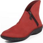 Reduzierte Rote High Top Sneaker & Sneaker Boots mit Reißverschluss aus Leder für Damen Größe 41 