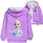 Lila Die Eiskönigin Elsa Kinderweihnachtspullover mit Einhornmotiv aus Wolle für Mädchen für den für den Herbst 