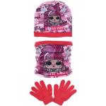 L.O.L. Surprise! Mütze Schal Handschuh Sets für Kinder aus Acryl für Mädchen für den für den Winter 