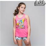 Pinke Motiv L.O.L. Surprise! Kurze Kinderschlafanzüge für Mädchen Größe 158 für den für den Sommer 