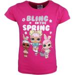 Pinke L.O.L. Surprise! Printed Shirts für Kinder & Druck-Shirts für Kinder mit Glitzer für Mädchen Größe 110 