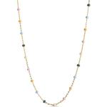 Cremefarbene Elegante Zweireihige Halsketten & Mehrlagige Halsketten mit Kopenhagen-Motiv aus Emaille 