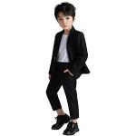 Schwarze Elegante Atmungsaktive Kinderblazer aus Polyester für Jungen für den für den Sommer 