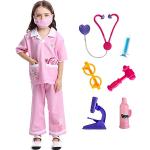 Rosa Arzt-Kostüme für Kinder 