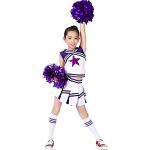 Reduzierte Violette Cheerleader-Kostüme für Kinder Größe 140 