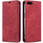 Rote iPhone 7 Plus Hüllen Art: Flip Cases mit Bildern aus Leder 