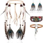 Reduzierter Nickelfreier Vintage Indianerschmuck handgemacht für Damen 4-teilig 