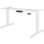 Reduzierte Weiße Moderne Lomado Schreibtisch-Gestelle höhenverstellbar Breite 100-150cm, Höhe 50-100cm, Tiefe 50-100cm 