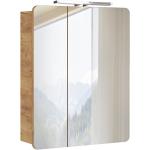 Reduzierte Moderne Lomado Spiegelschränke aus Eiche LED beleuchtet Breite 0-50cm, Höhe 0-50cm, Tiefe 0-50cm 