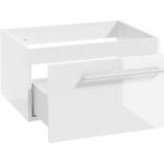 Reduzierte Weiße Moderne Lomado Waschbeckenunterschränke & Badunterschränke lackiert aus Metall mit Schublade Breite 0-50cm, Höhe 0-50cm, Tiefe 0-50cm 
